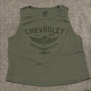Forever 21 Olive Green Cropped Tank